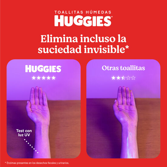 Toallitas Húmedas Huggies Cuidado 4 en 1, 80uds